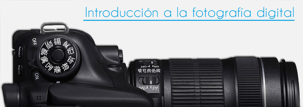 Banner del Curso de Introducción a la fotografía digita